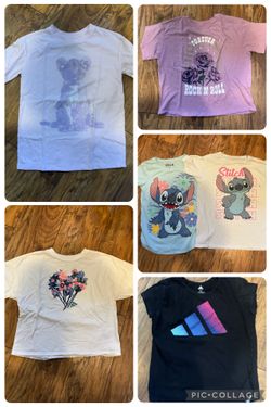 Girls Lot Of Sz 10/12 T-shirts, 6 Shirts