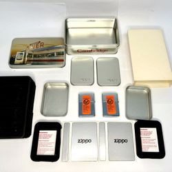 Brand New Estate Sale Zippo  Cambridge diner Zippo lighter set