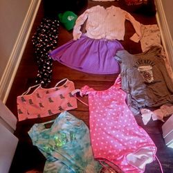 24 Pieces Bundle Of Girl Clothes Size 12-14 