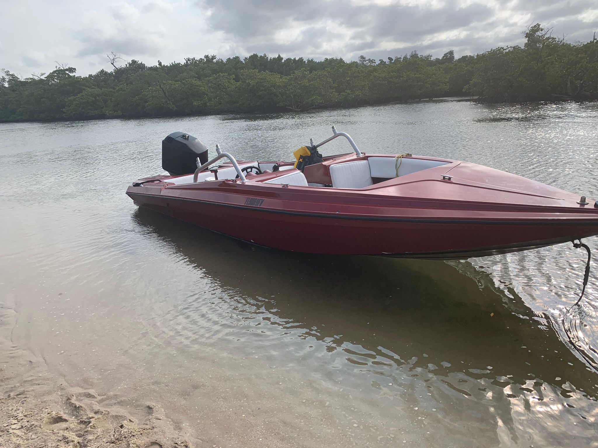 23 Ft Checkmate Runabout Speedboat  2000 ,Mercury EFI 225  With Aluminum  trailer and ski tower  