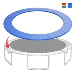 NEW Topbuy 12FT Trampoline Pad Trampoline Replacement Safety Pad Waterproof Spring Cover Pad Blue
