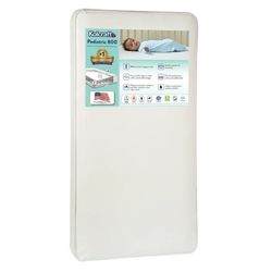 Kolcraft Pediatric 800 Extra Firm Ultra Deluxe, 80 Coil Baby Crib and Toddler Mattress, White
