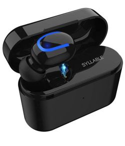 Syllable Wireless Earbuds,Blueooth in-Ear Single Earbuds Q26 Car Headset with Build-in Micro for Most of The Phones
