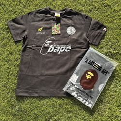 #1 SOCCER BAPE TEE ( BLACK )