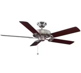 New Farmington 52 in. Indoor Brushed Nickel Ceiling Fan