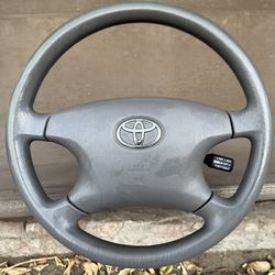 2003 Toyota Camry LE Steering Wheel with Complete Column And Good Bag