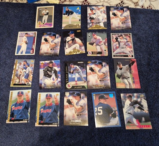 19 Jim Abbott Cards 
