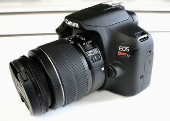 CANON EOS REBEL T7 24.1 MP DSLR CAMERA WITH TWO LENSES 