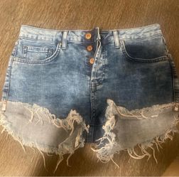 Denim shorts