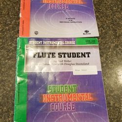 Flute beginner music books, lot of 2
Belwin Student Instrumental Course, Level 1 and Level 2