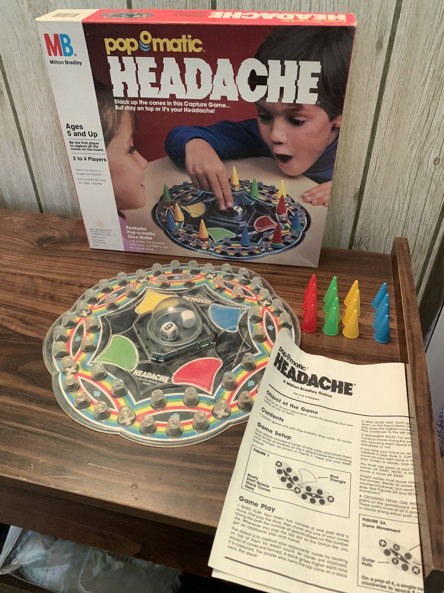 Headache Vintage Board Game by Milton Bradley Complete Set