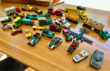 Vintage metal toy cars