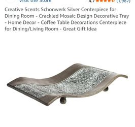 Crackled Decorative Mosaic Cevterpice For Table  