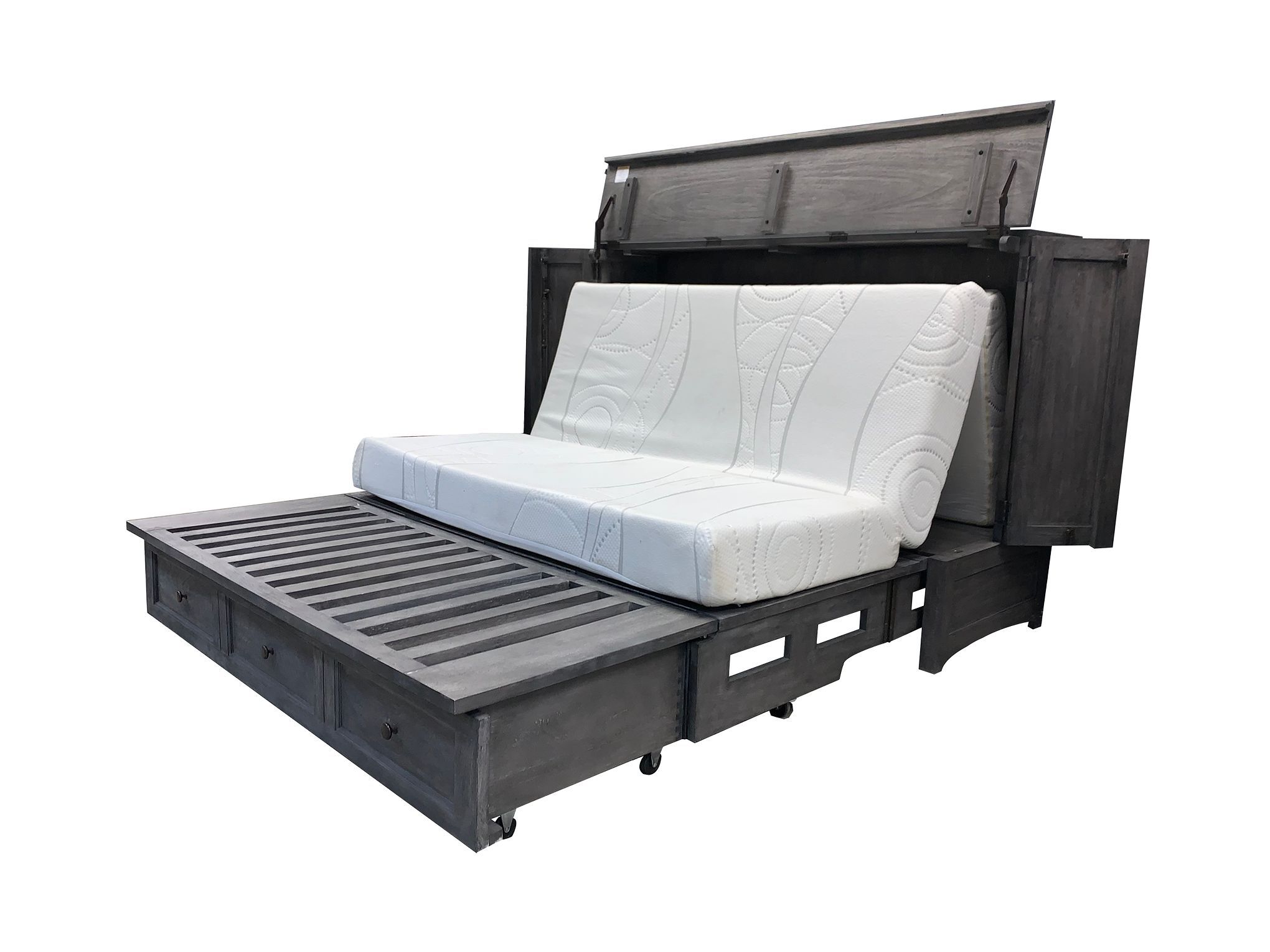 New Traditions Gray Murphy Bed
