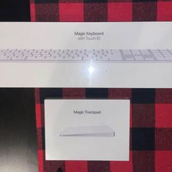 Unopened Apple Magic Track pad and Keyboard with Touch ID