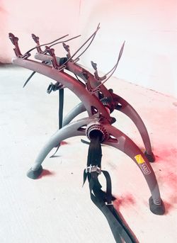 Saris Bones 3 Bike Rack Gray Trunk Mount Bicycle Carrier Holds 3 Bikes