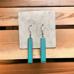 Turquoise Bar Earrings