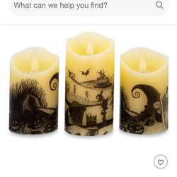 Nightmare before Christmas candle set