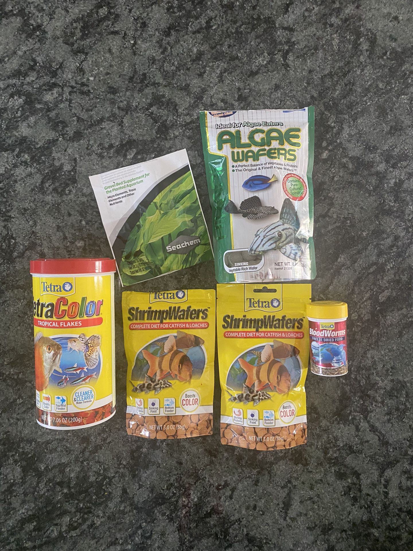 Assorted Food For Aquarium Fish