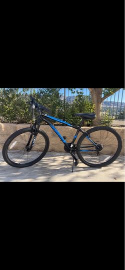 Black and Blue Mountain Bike