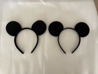 Free(with other purchase)Lot of 2 Disney Mickey Mouse Headband for Kids & Adults, One Size, Black Color, Used Only Once