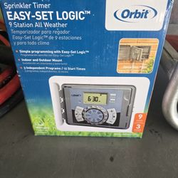 Brand New Orbit Easy Set Logic 9-Station Sprinkler Timer – Priced to Sell!