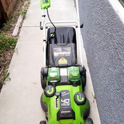 Green works Lawn Mower