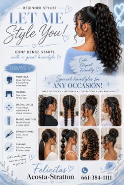 Beginner hairstylist 🩵