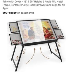 Brand New : Puzzle Table 1500 Pieces, 3-in-1 Foldable
