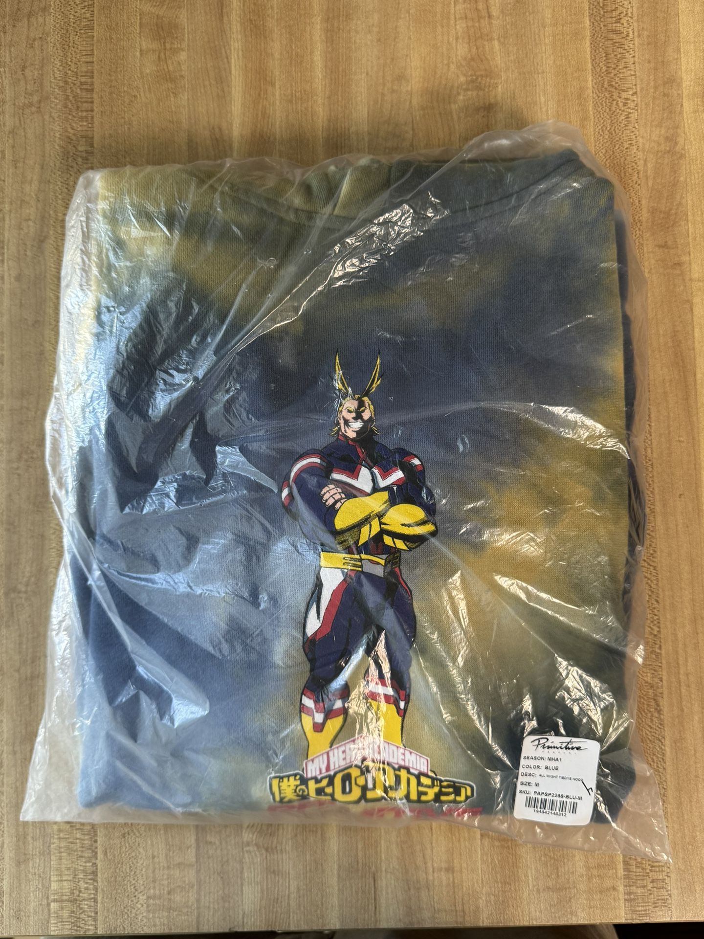 Primitive All Might Tie-Dye Hoodie Size M