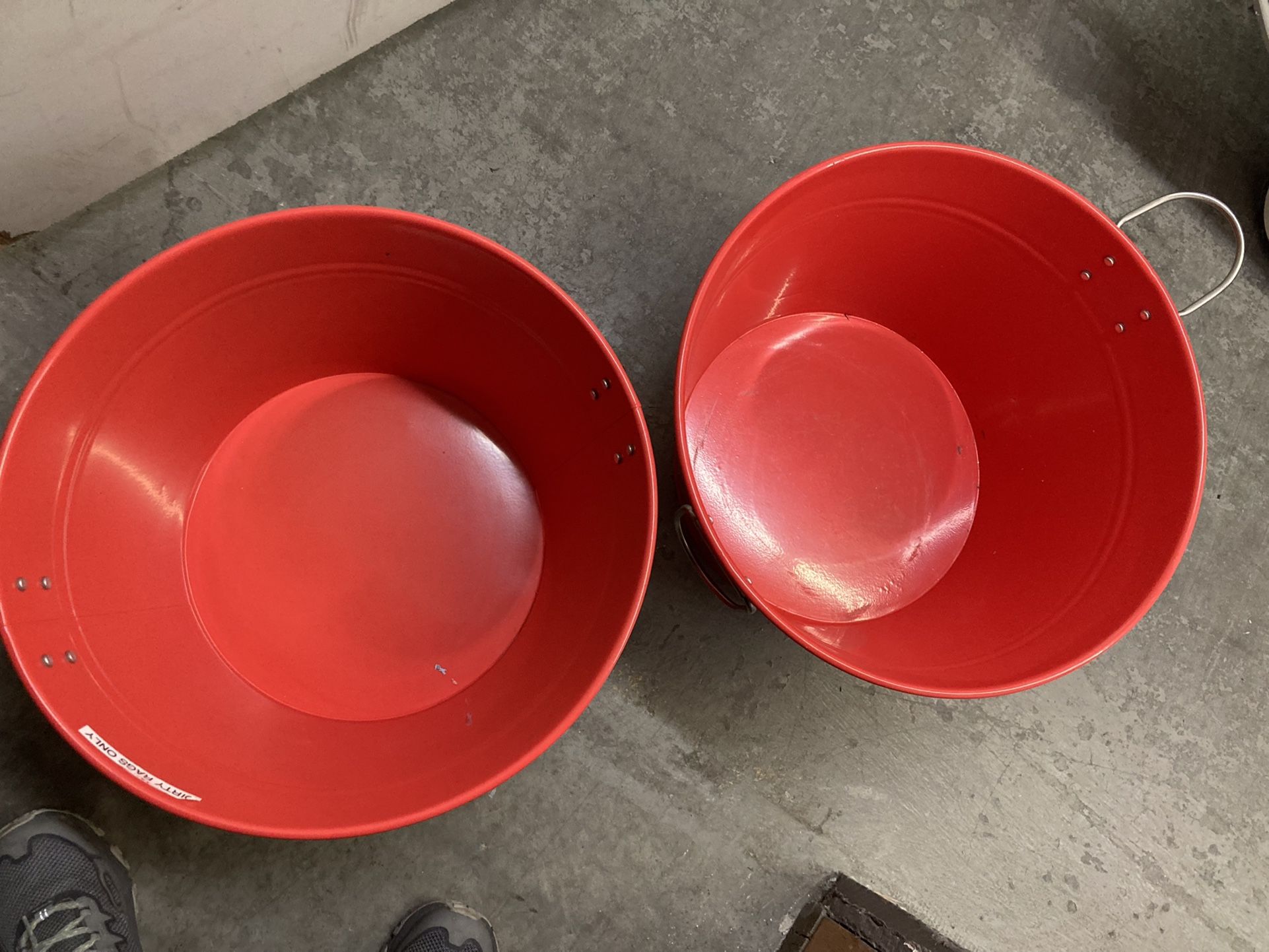 Red Metal Storage Container (2)