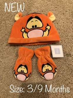 NEW Disney Baby Tigger Hat & Gloves