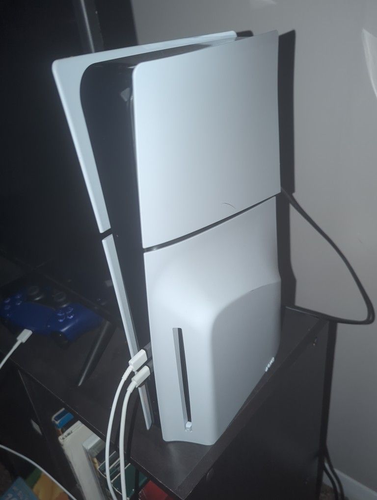 PS5 Slim w/ Disc Drive & Two Controllers