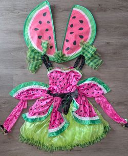 Watermelon Fairy Halloween Costume with Wings