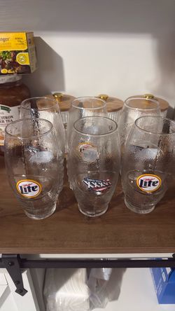 2002 Super Bowl glass cups