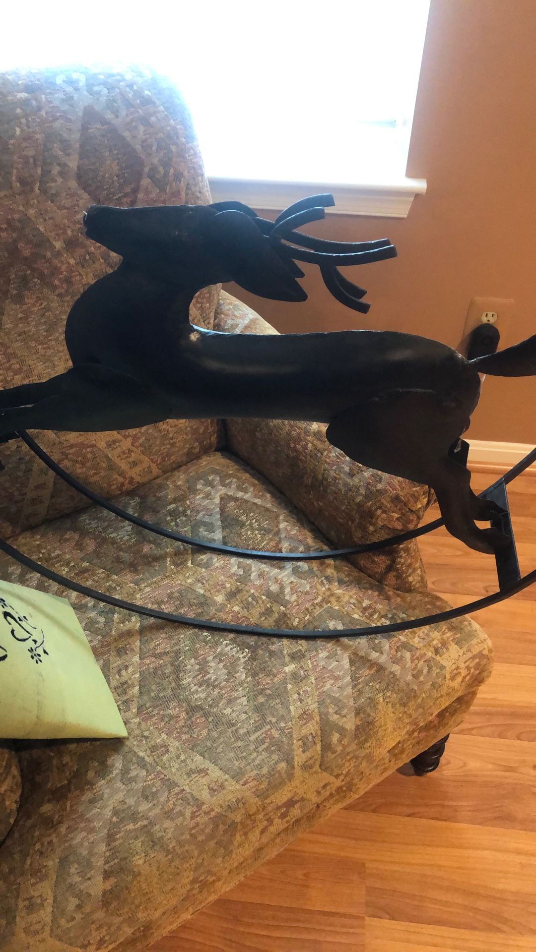 Metal Rocking Reindeer