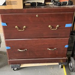 Beautiful Office Style FurnitureWith Two Nice Filing Cabinets