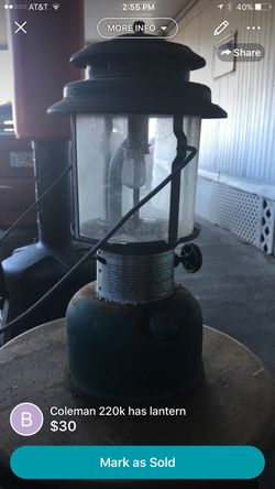 Coleman gas lantern