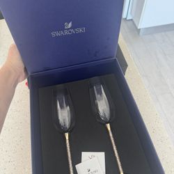 Swarovski Wedding Champagne glasses 