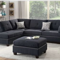 Sectional Sofa + Ottoman