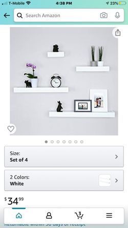 New Flooring shelves