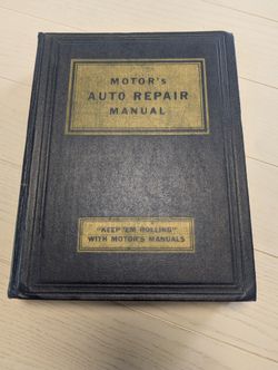 Vintage 1951 Motor's Auto Repair Manual Book 