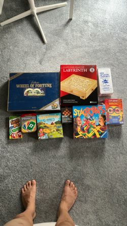 Lot Of 9 Unused New Games Board Games