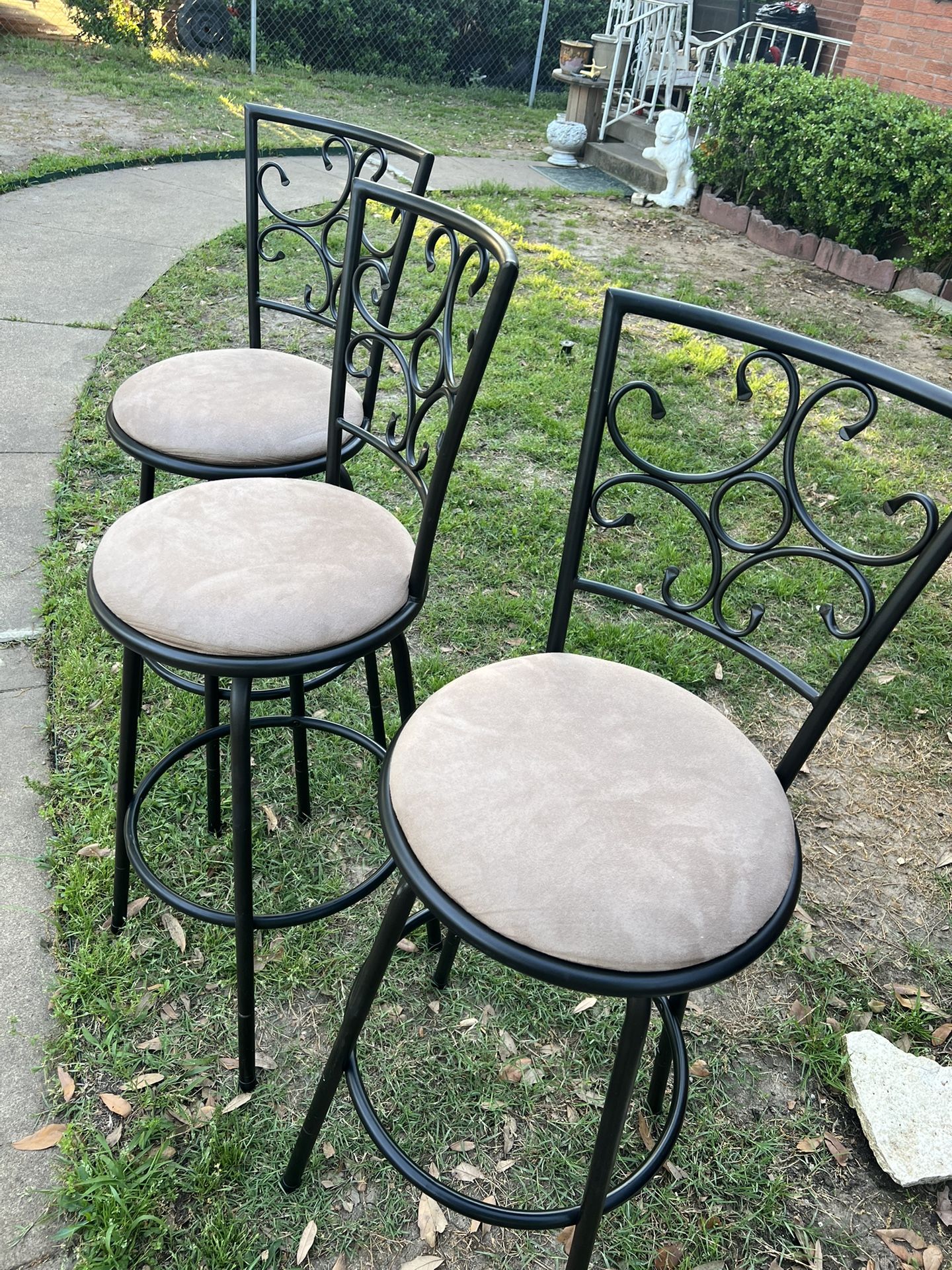 Rough Iron Barstool Chairs Furniture