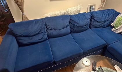 Delivery* royal blue sectional