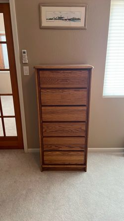 Solid Oak Bedroom Dresser