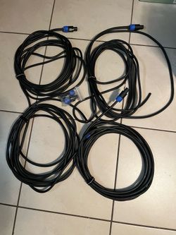 4 Speakon Cables 25’ Each