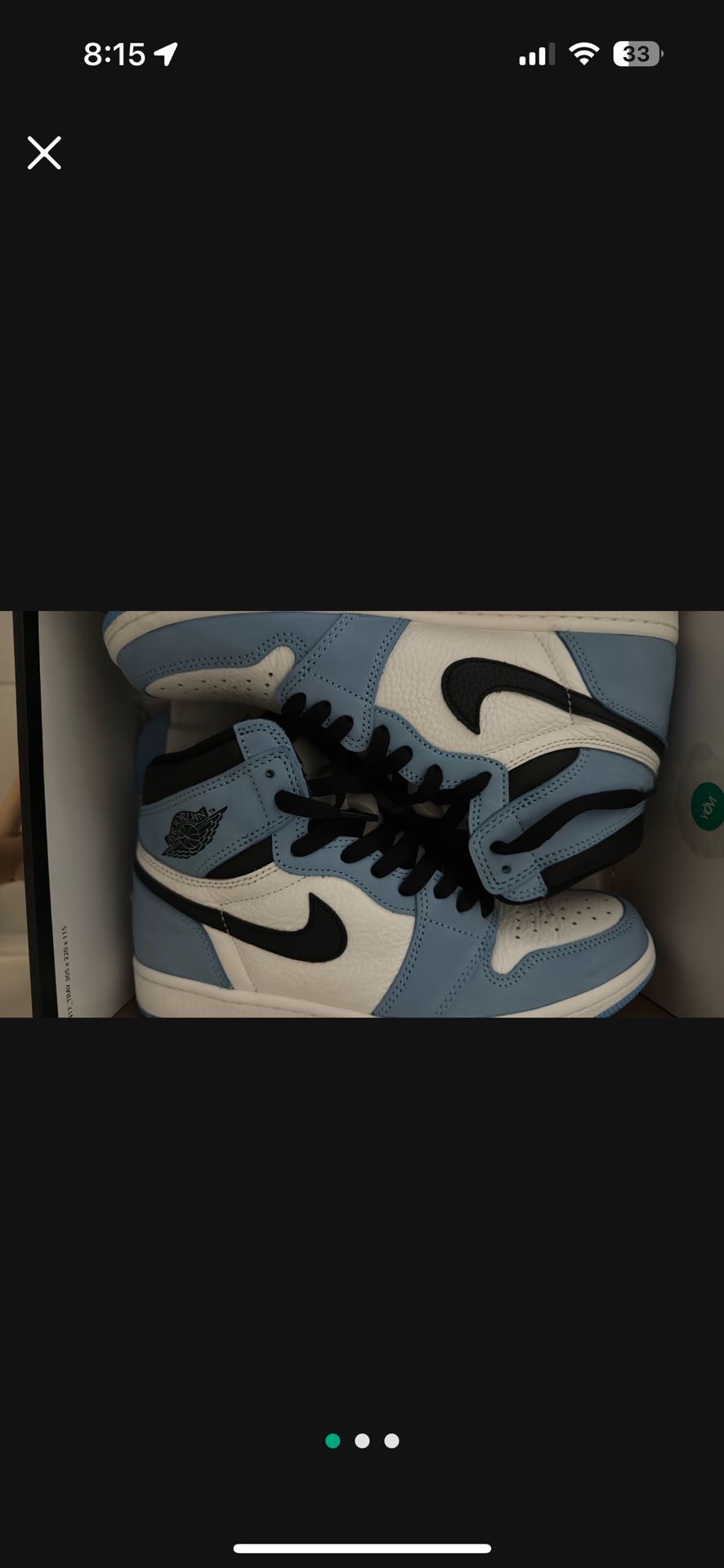 Jordan retro 1s university Blue