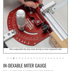 New IN-DEXABLE MITER GAUGE