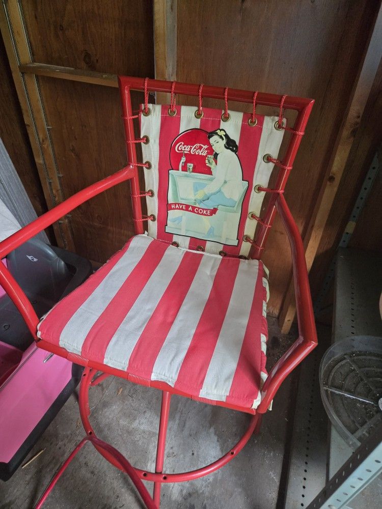 Vintage Coca-Cola Patio Chair